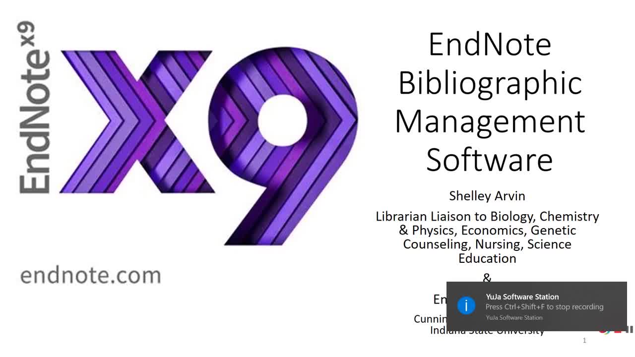 Overview of EndNote X9 Overview of EndNote X9